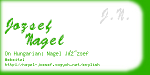 jozsef nagel business card